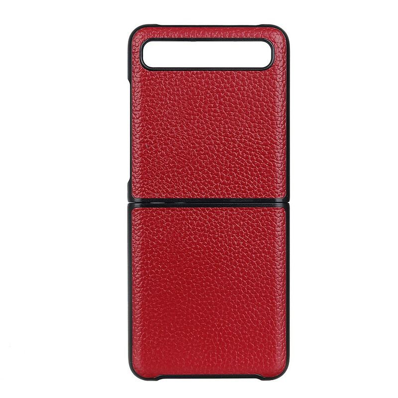 Cover Samsung Galaxy Z Flip Flip Cover Litchi Imiteret Læder