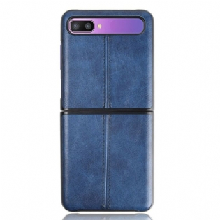 Mobilcover Samsung Galaxy Z Flip Flip Cover Couture Lædereffekt