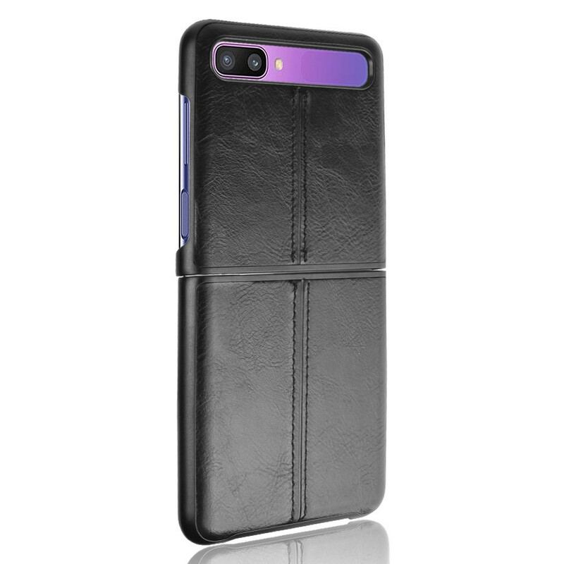 Mobilcover Samsung Galaxy Z Flip Flip Cover Couture Lædereffekt