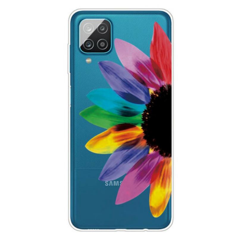 Cover Samsung Galaxy M12 / A12 Farverig Blomst