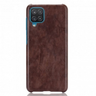 Cover Samsung Galaxy M12 / A12 Litchi Læder Effekt