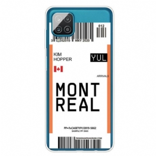 Mobilcover Samsung Galaxy M12 / A12 Boardingkort Til Montreal