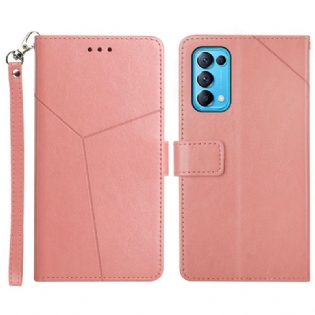 Flip Cover Oppo Find X3 Lite Stil Læder Geo Y Design