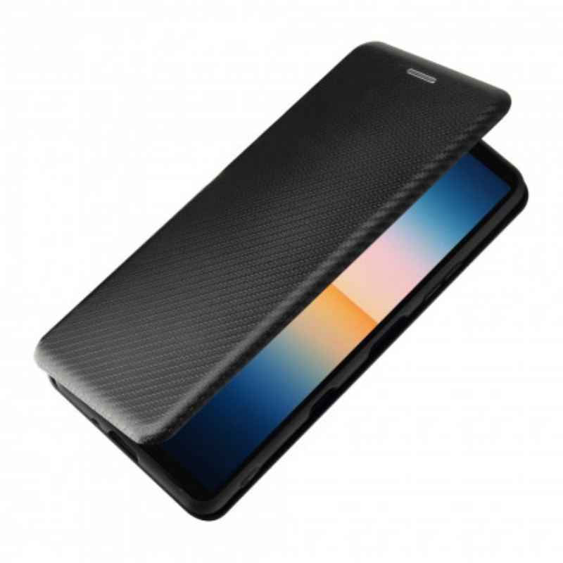 Cover Sony Xperia 5 III Flip Cover Farvet Carbon Silikone