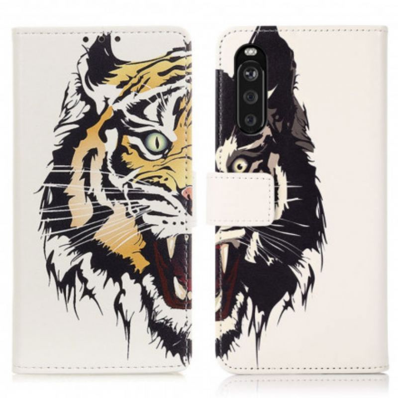 Flip Cover Sony Xperia 5 III Hård Tiger