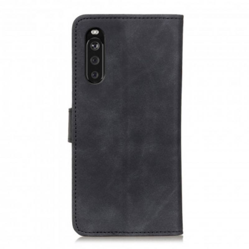 Flip Cover Sony Xperia 5 III Khazneh Vintage Lædereffekt