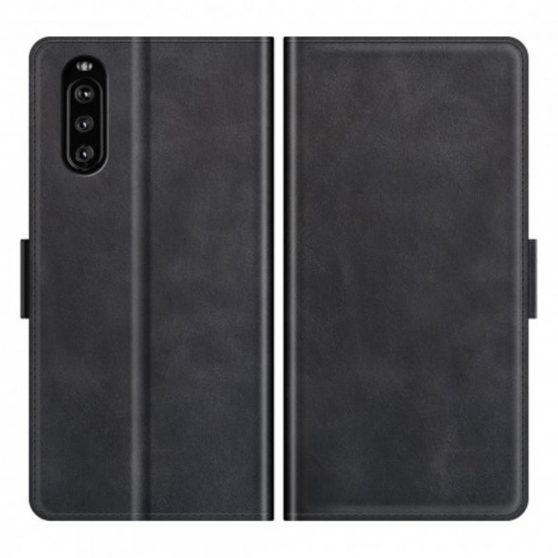 Flip Cover Sony Xperia 5 III Læder Cover Klassisk Dobbeltklap