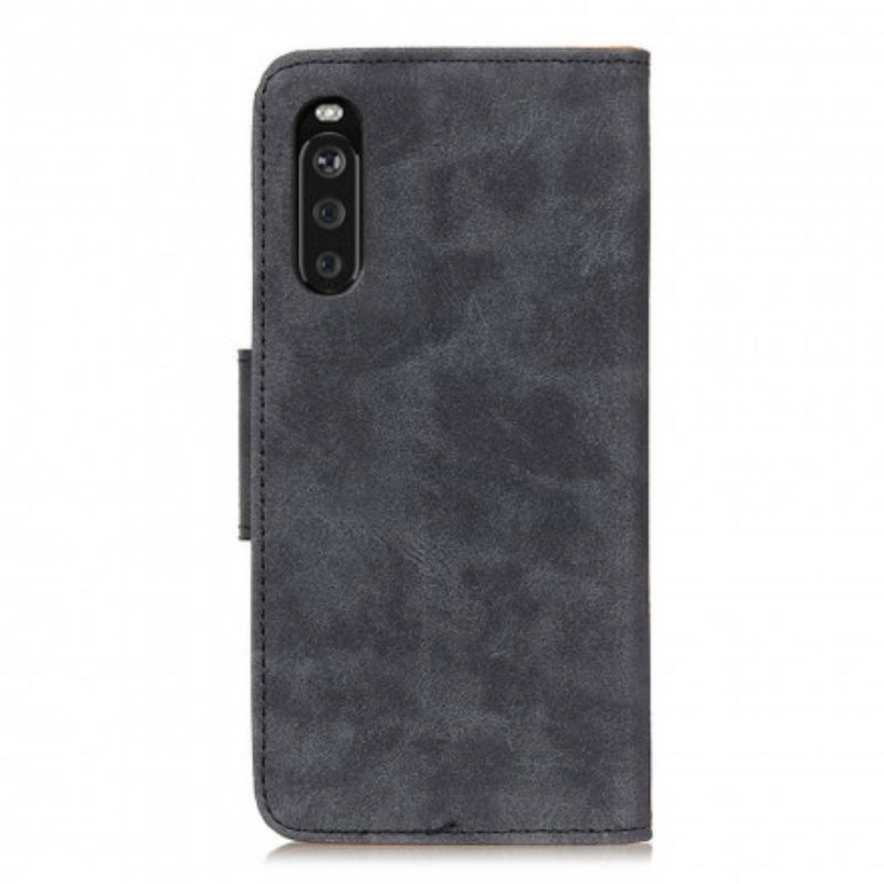 Flip Cover Sony Xperia 5 III Vintage Split Læder