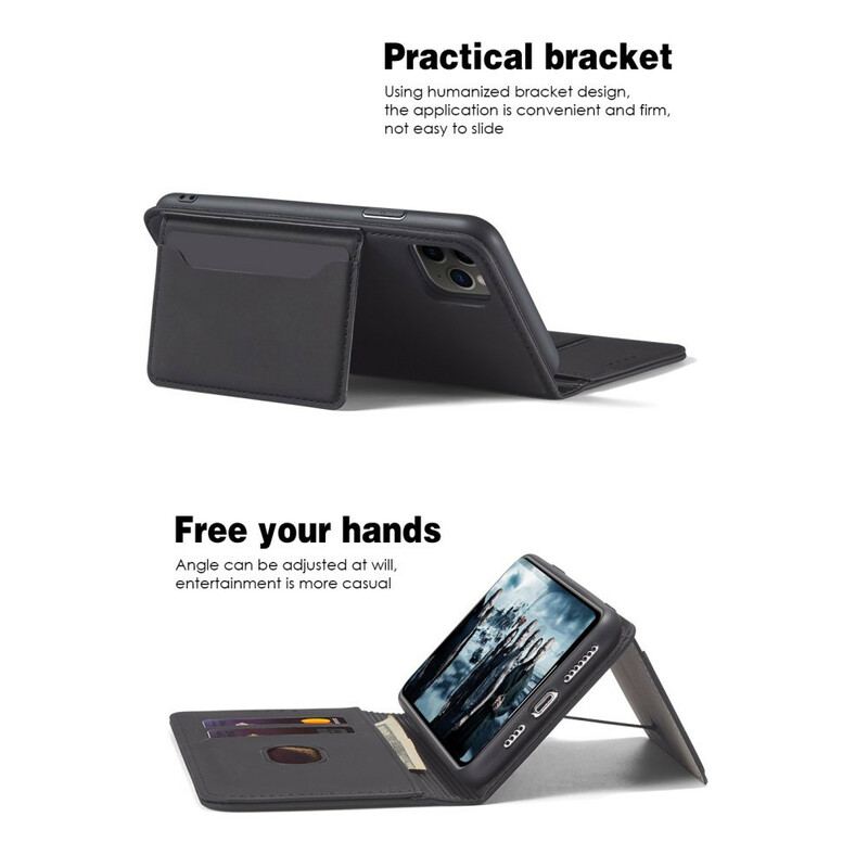 Cover iPhone 12 / 12 Pro Flip Cover Kortholder Stativ