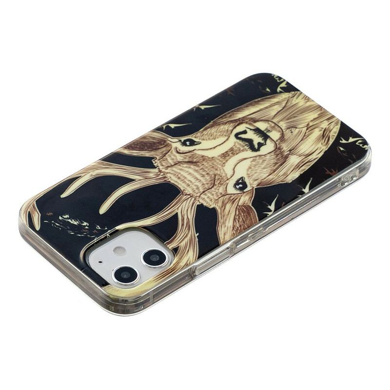 Cover iPhone 12 / 12 Pro Fluorescerende Majestic Deer