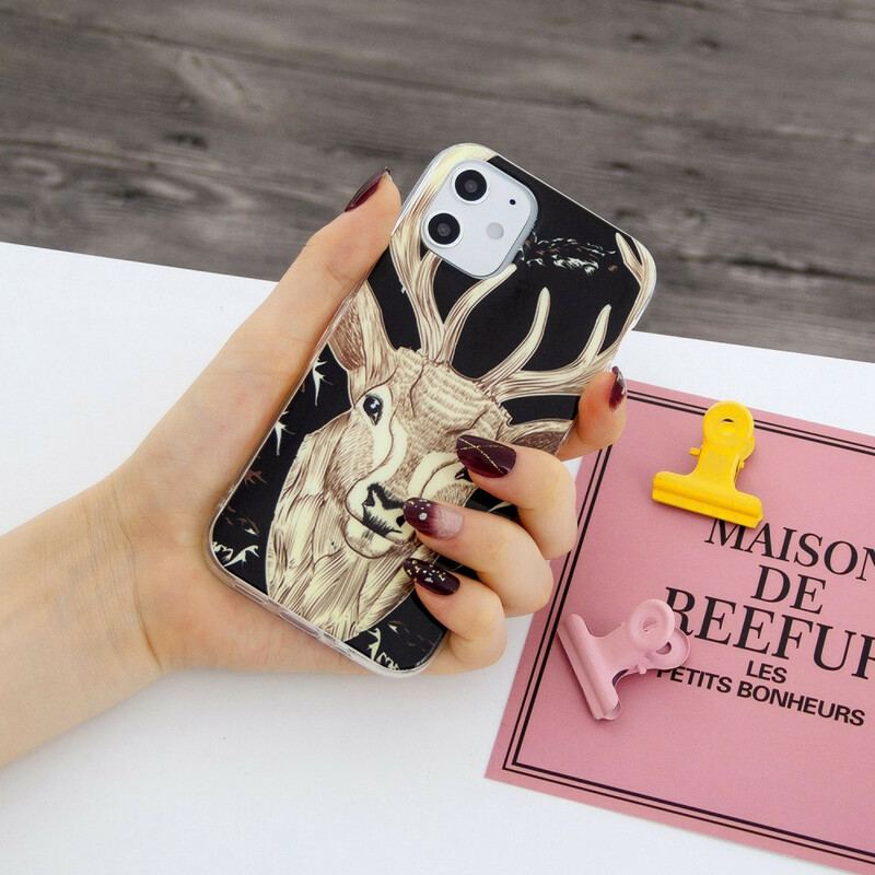Cover iPhone 12 / 12 Pro Fluorescerende Majestic Deer
