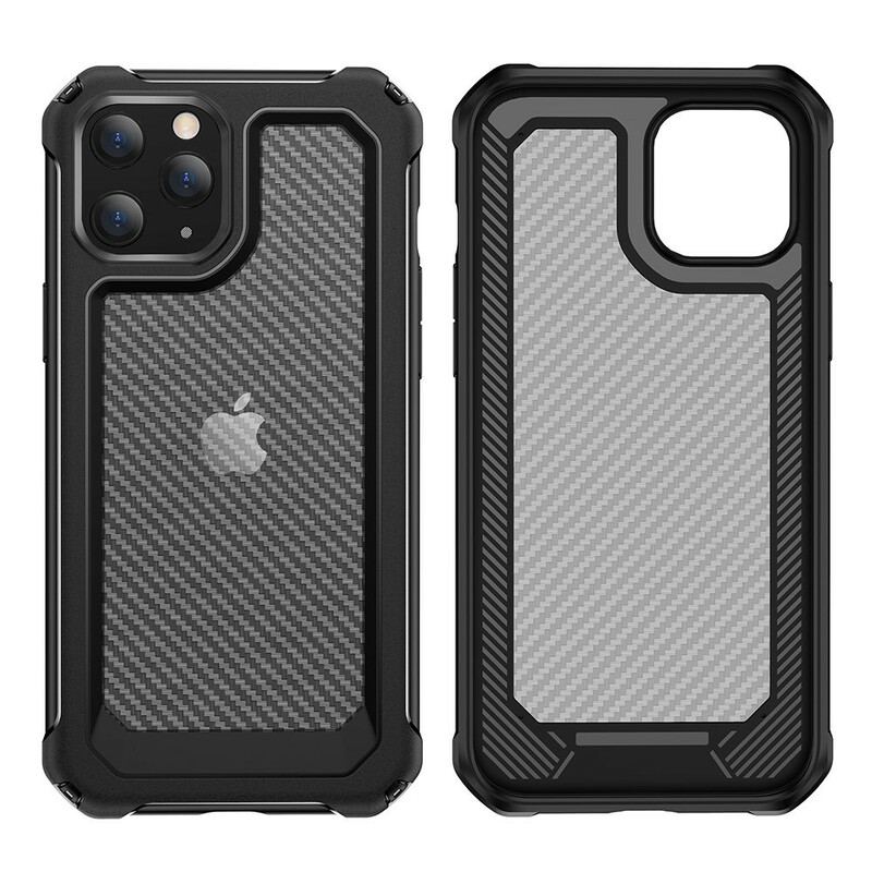 Cover iPhone 12 / 12 Pro Sømløs Kulfibertekstur