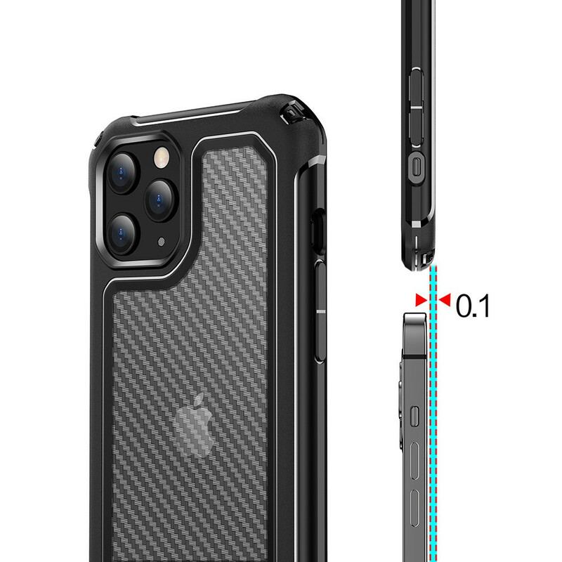 Cover iPhone 12 / 12 Pro Sømløs Kulfibertekstur