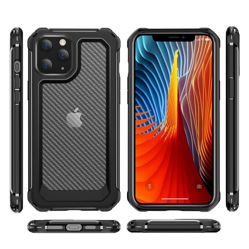 Cover iPhone 12 / 12 Pro Sømløs Kulfibertekstur