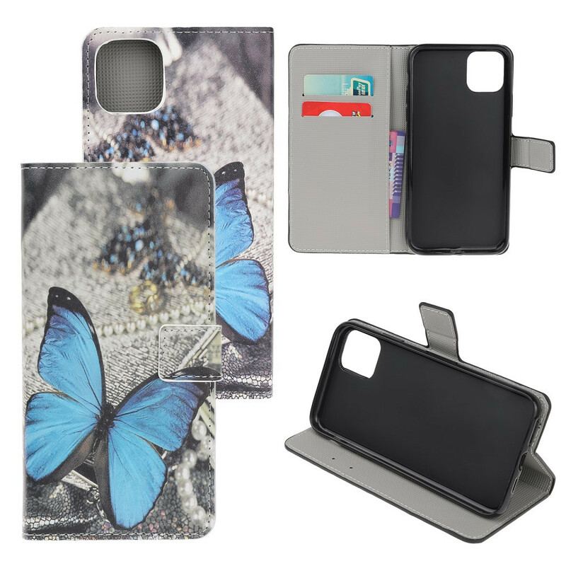 Flip Cover iPhone 12 / 12 Pro Vanvittige Sommerfugle