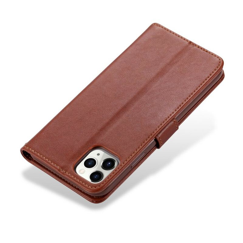 Læder Cover iPhone 12 / 12 Pro Azns Imiteret Læder