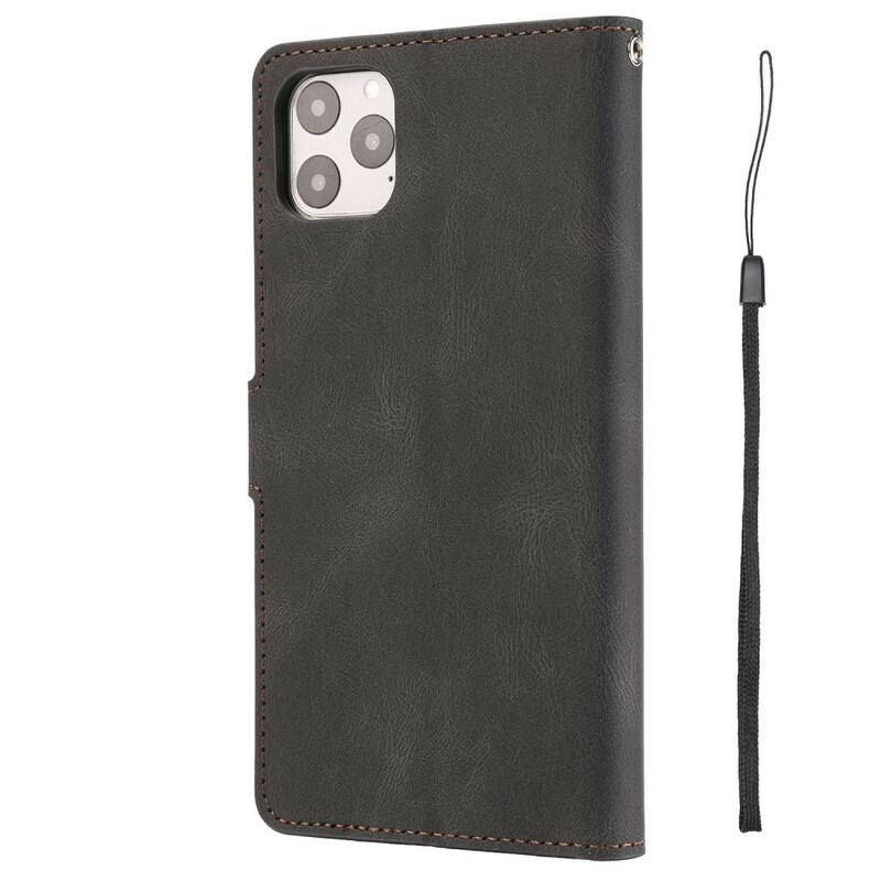 Læder Cover iPhone 12 / 12 Pro Klassisk Retro Læder Stil