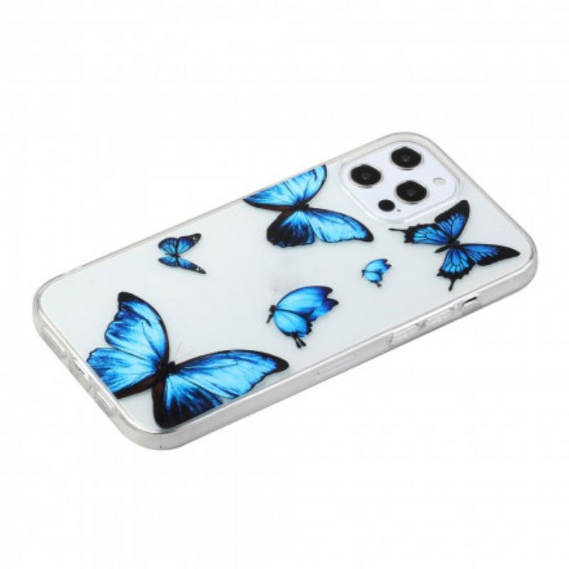 Mobilcover iPhone 12 / 12 Pro Fly Af Blå Sommerfugle