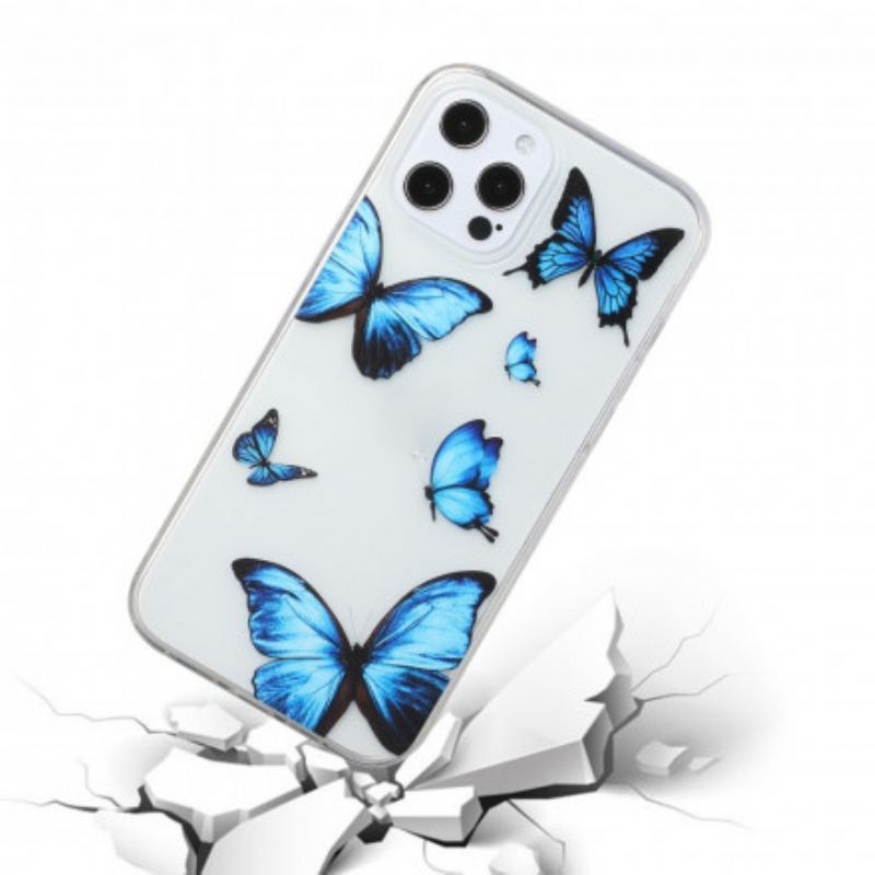 Mobilcover iPhone 12 / 12 Pro Fly Af Blå Sommerfugle