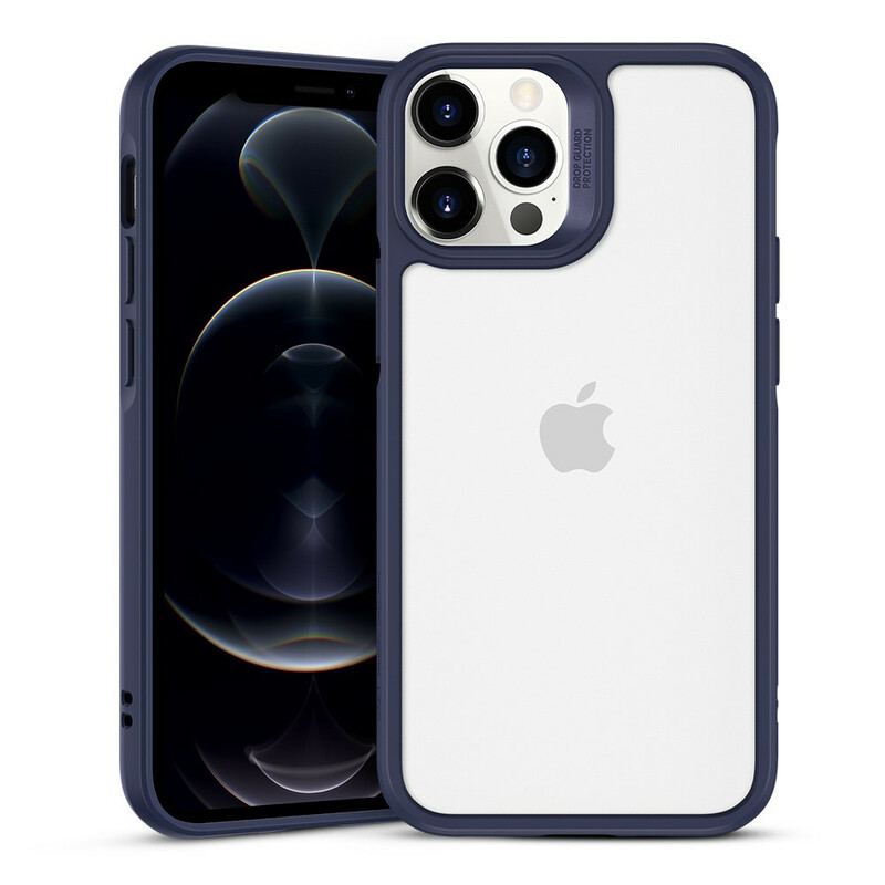 Mobilcover iPhone 12 / 12 Pro Glasbagside Og Silikonekanter