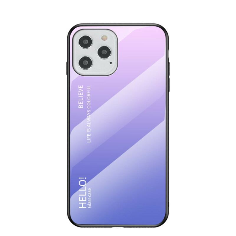 Mobilcover iPhone 12 / 12 Pro Hærdet Glas Hej