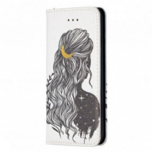 Cover iPhone SE 3 / SE 2 / 8 / 7 Flip Cover Smuk Hår