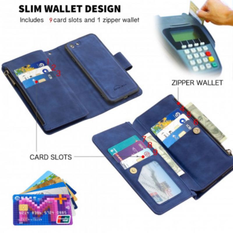 Flip Cover iPhone SE 3 / SE 2 / 8 / 7 Aftagelig Binfen Farve