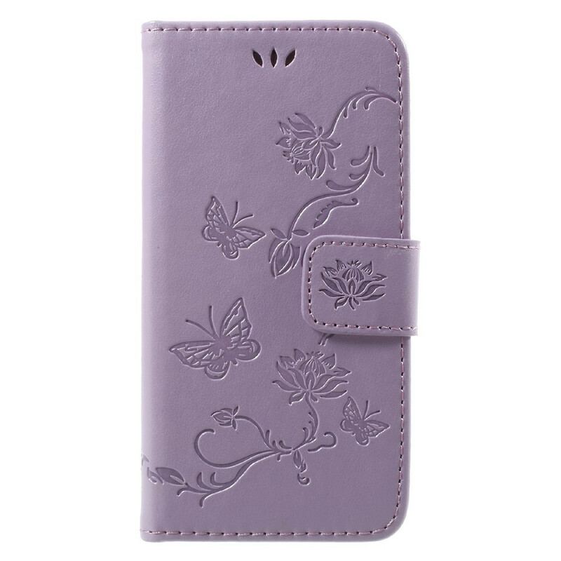 Flip Cover iPhone SE 3 / SE 2 / 8 / 7 Med Snor Strappy Floral