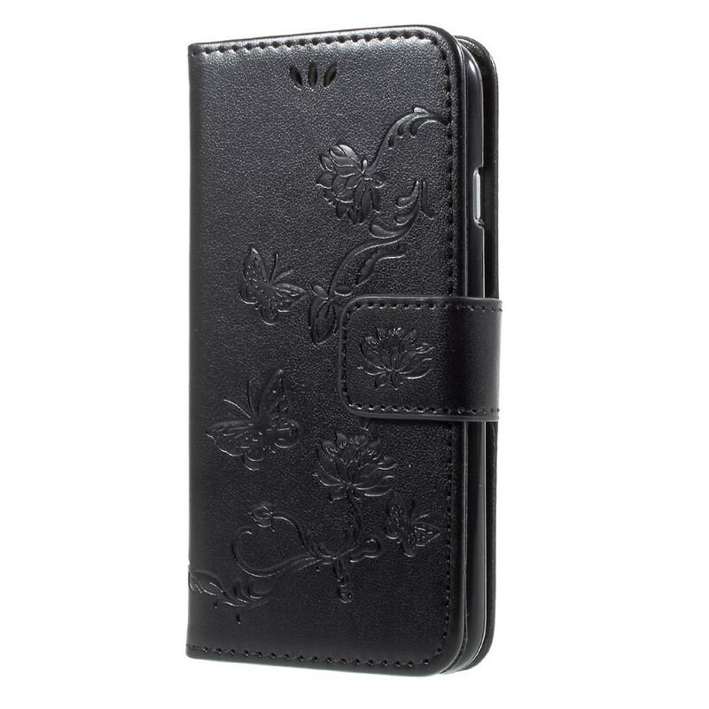 Flip Cover iPhone SE 3 / SE 2 / 8 / 7 Med Snor Strappy Floral