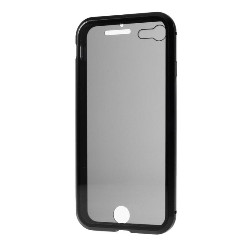 Mobilcover iPhone SE 3 / SE 2 / 8 / 7 For- Og Bagside Hærdet Glas Og Metal