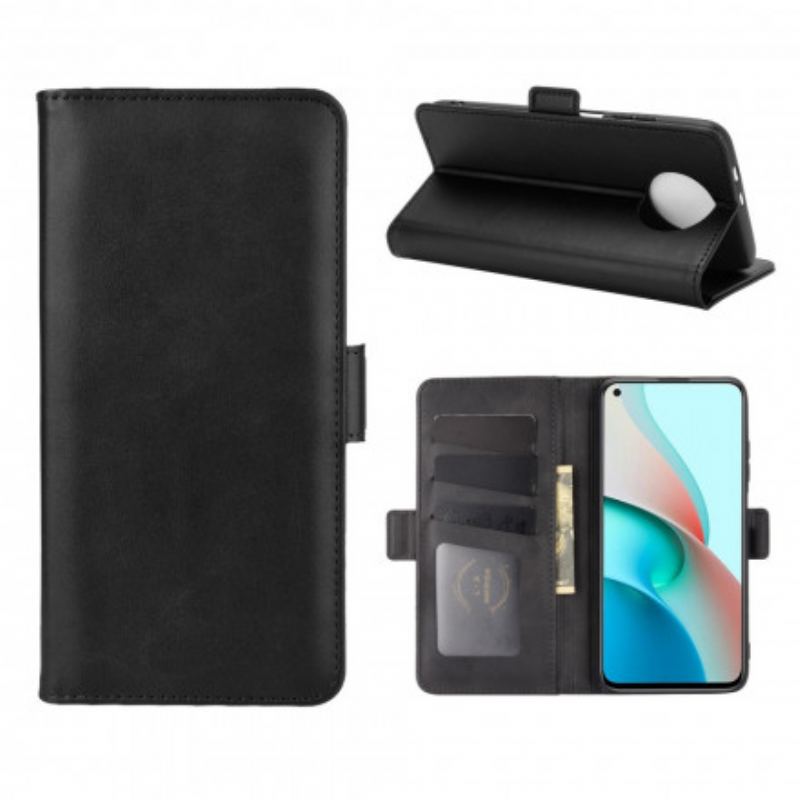 Flip Cover Xiaomi Redmi Note 9 5G Læder Cover Dobbelt Klap