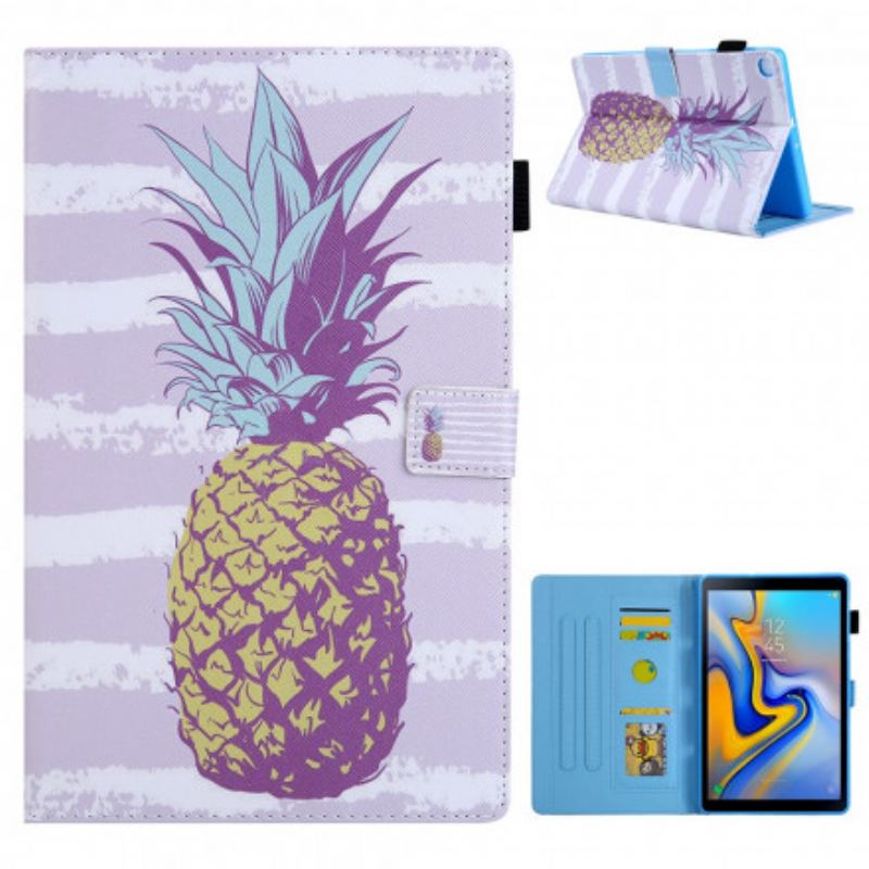 Flip Cover Samsung Galaxy Tab A7 (2020) Ananas Design