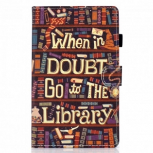 Flip Cover Samsung Galaxy Tab A7 (2020) Bibliotek
