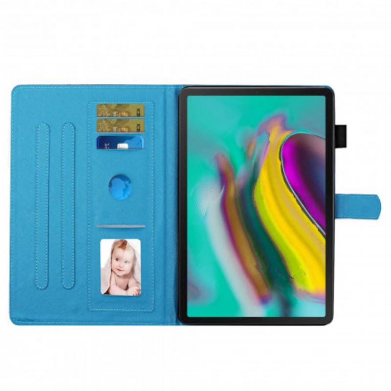 Flip Cover Samsung Galaxy Tab A7 (2020) Blomstrende Grene