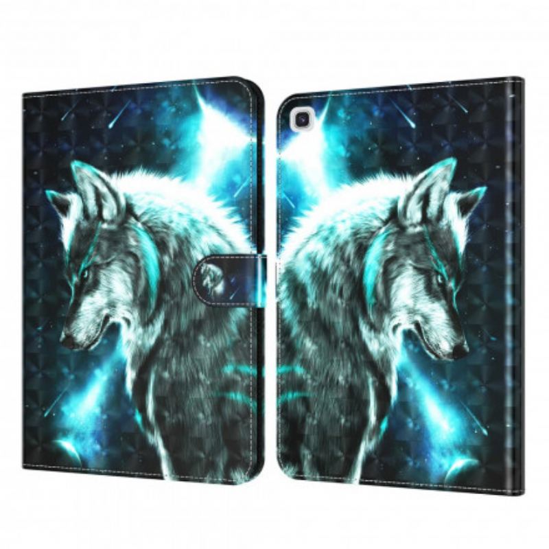 Flip Cover Samsung Galaxy Tab A7 (2020) Lys Spot Vild Ulv