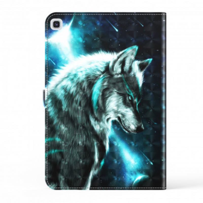Flip Cover Samsung Galaxy Tab A7 (2020) Lys Spot Vild Ulv
