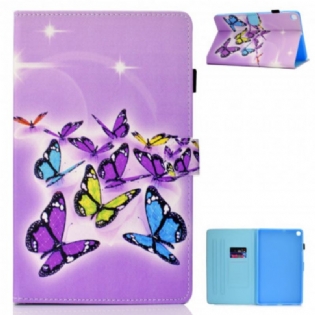 Flip Cover Samsung Galaxy Tab A7 (2020) Malede Sommerfugle