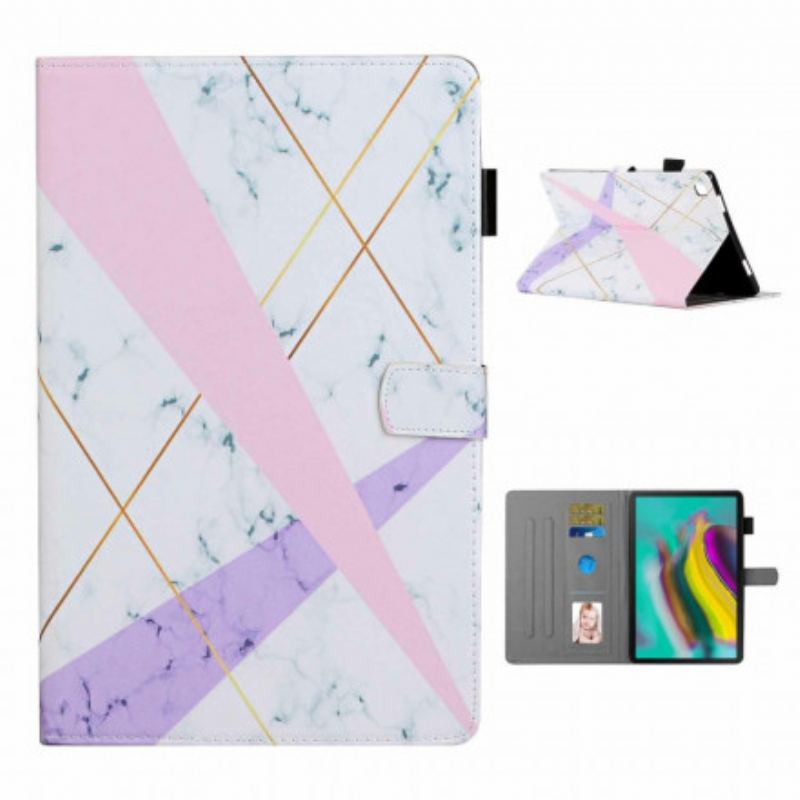 Flip Cover Samsung Galaxy Tab A7 (2020) Marmor Geometri