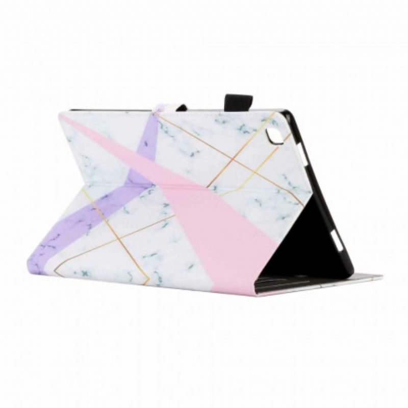 Flip Cover Samsung Galaxy Tab A7 (2020) Marmor Geometri