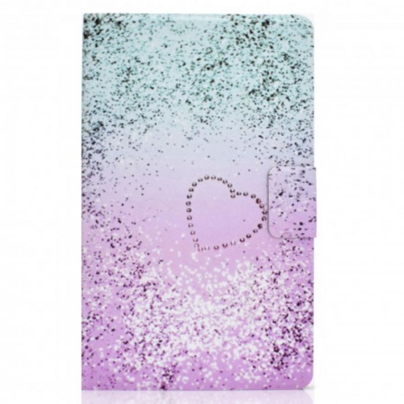 Flip Cover Samsung Galaxy Tab A7 (2020) Skinnende Pailletter