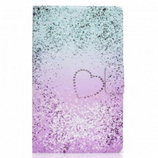 Flip Cover Samsung Galaxy Tab A7 (2020) Skinnende Pailletter