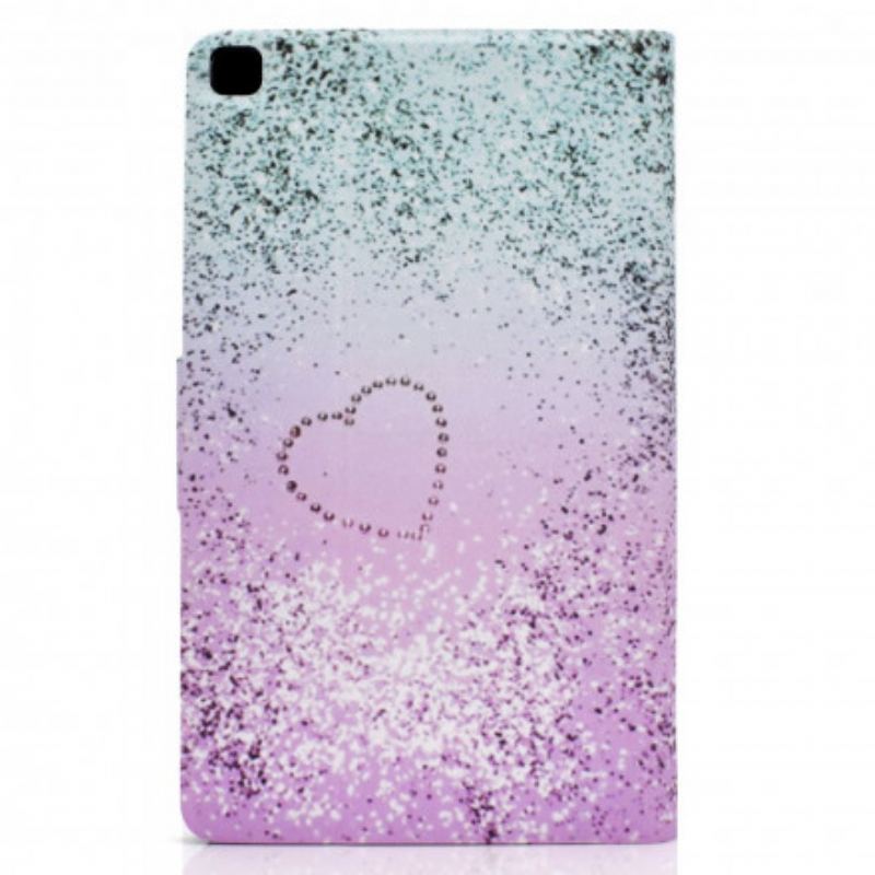 Flip Cover Samsung Galaxy Tab A7 (2020) Skinnende Pailletter