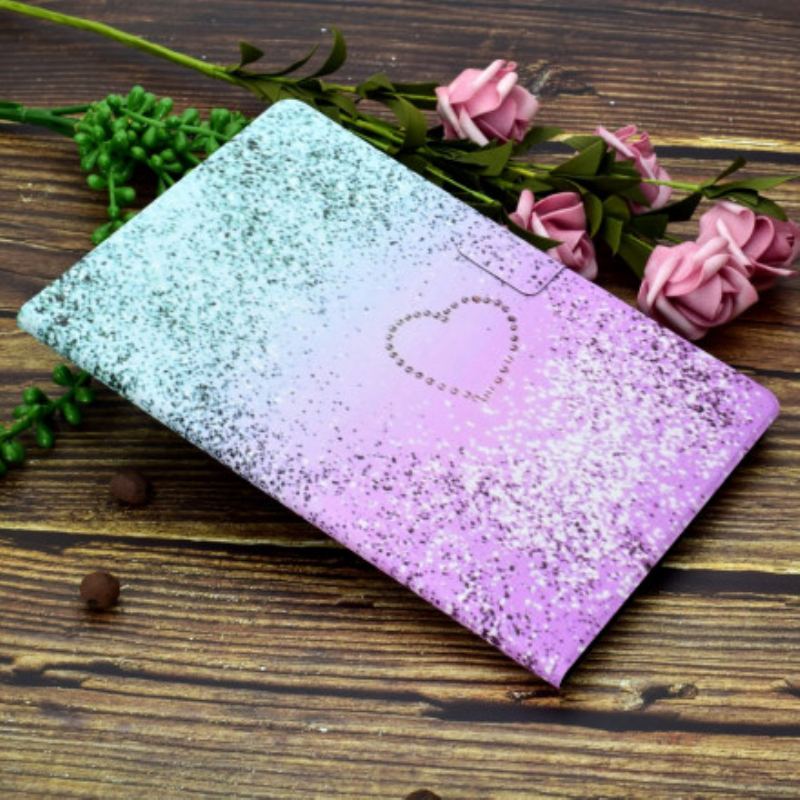 Flip Cover Samsung Galaxy Tab A7 (2020) Skinnende Pailletter