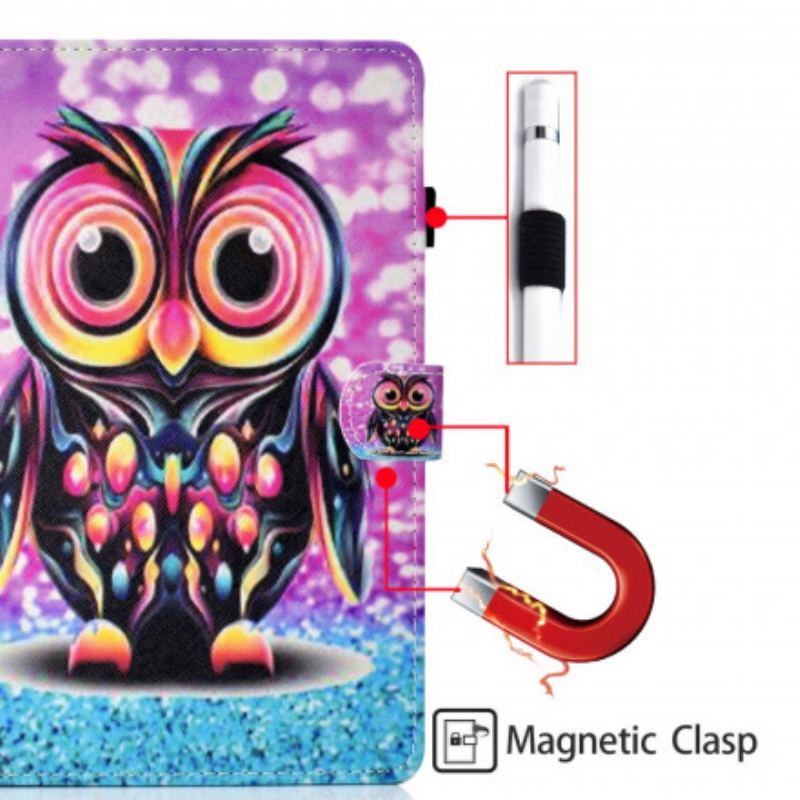 Flip Cover Samsung Galaxy Tab A7 (2020) Sprængt Ugle