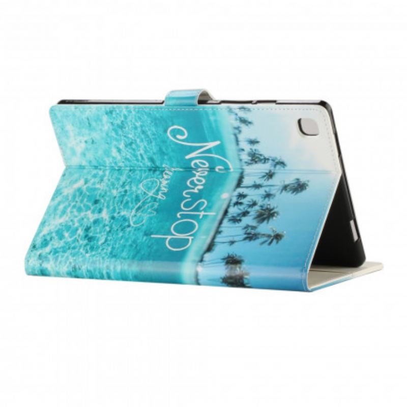 Flip Cover Samsung Galaxy Tab A7 (2020) Stop Aldrig Med At Drømme