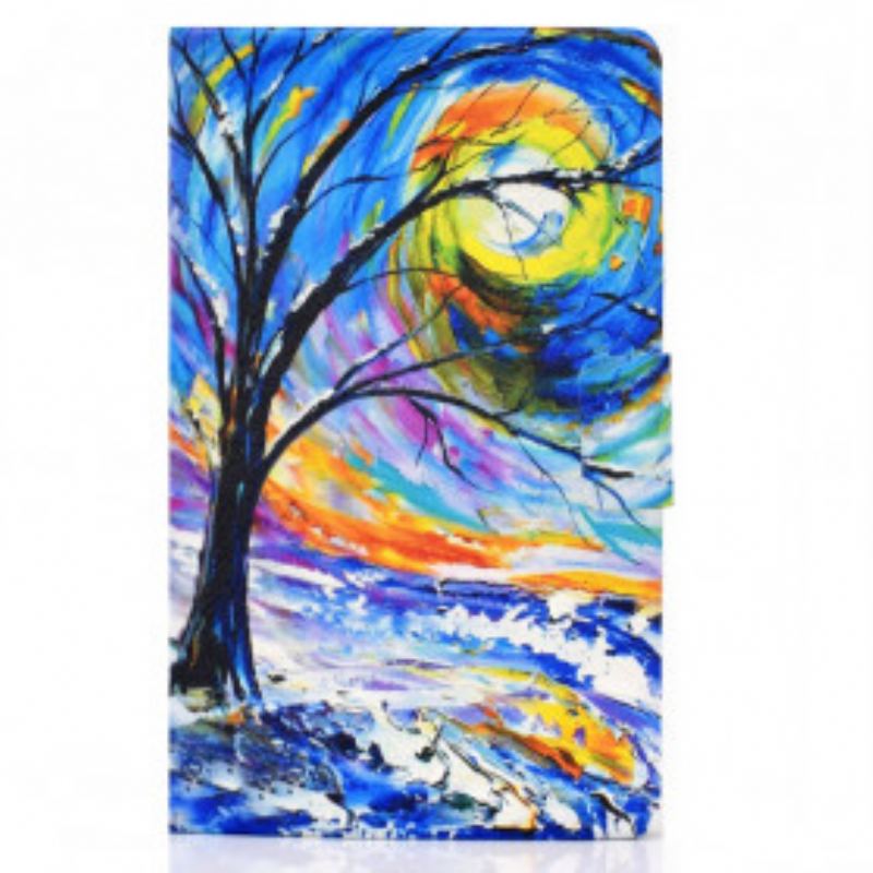 Flip Cover Samsung Galaxy Tab A7 (2020) Træ Kunst