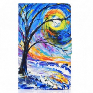 Flip Cover Samsung Galaxy Tab A7 (2020) Træ Kunst