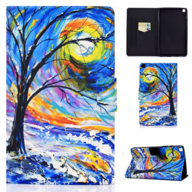 Flip Cover Samsung Galaxy Tab A7 (2020) Træ Kunst
