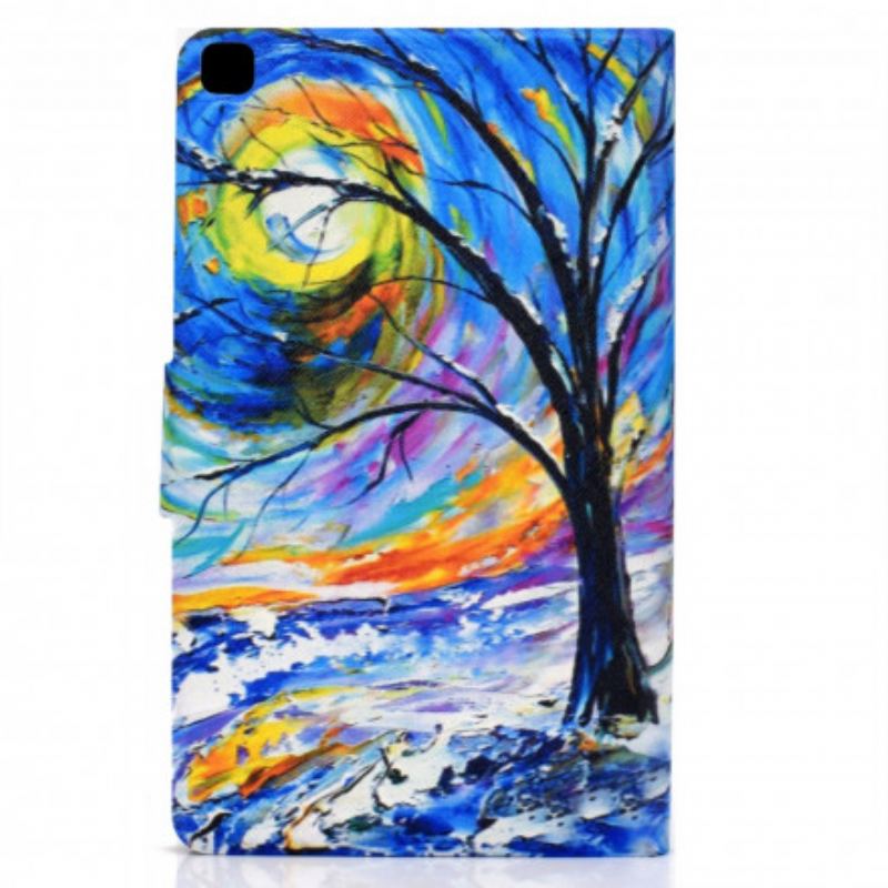 Flip Cover Samsung Galaxy Tab A7 (2020) Træ Kunst