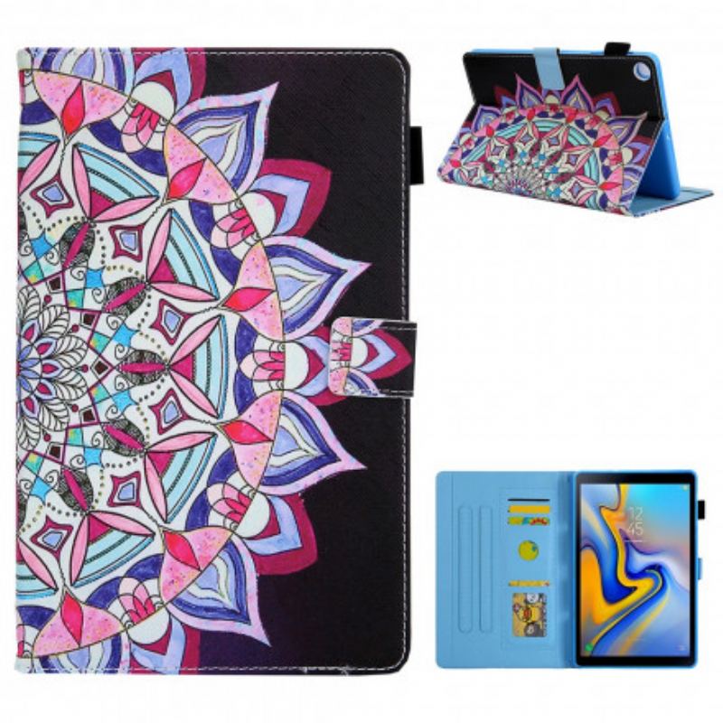 Læder Cover Samsung Galaxy Tab A7 (2020) Grafisk Mandala
